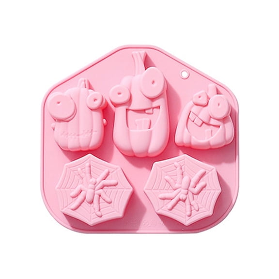 Spiders Pumpkin Fondant Cake Silicone Mold Pastry Chocolate Candy Ice Cream Mold Baking Tool