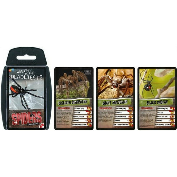 Spiders Top Trumps Playing Card Game
