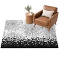 Spiders Webs Area Rug 2.7'x5', Flying Black Bats Silhouettes Cobweb ...