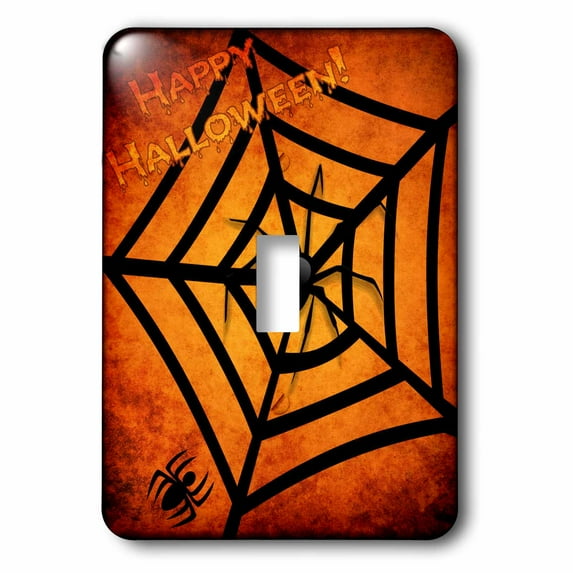 3dRose, Spiders on Halloween, single toggle switch
