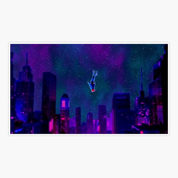 Spiderverse- Miles Morales Leap oFaith Sticker