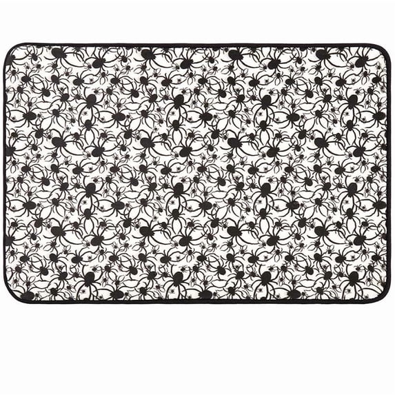 Halloween Bathroom Spider Themed Memory Foam Rug or Shower Curtain