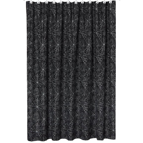 Halloween Bathroom Spider Themed Memory Foam Rug or Shower Curtain