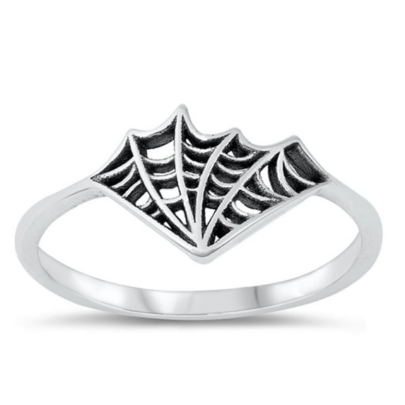 Spiderweb Cobweb Wholesale Web Ring .925 Sterling Silver Band Jewelry Female Male Unisex Size 4