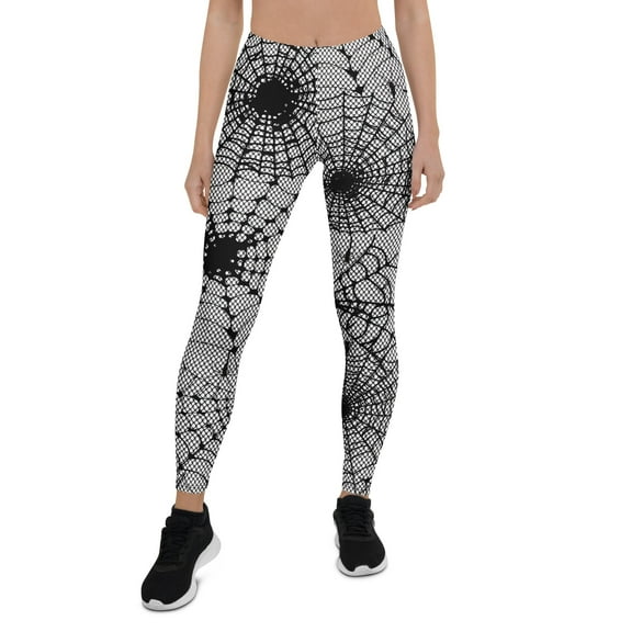 Spiderweb Fishnet Leggings Size: XS for Women | FIERCEPULSE
