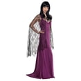thumbnail image 1 of Spiderweb Womens Adult Witch Vampire Costume Black Cape, 1 of 2