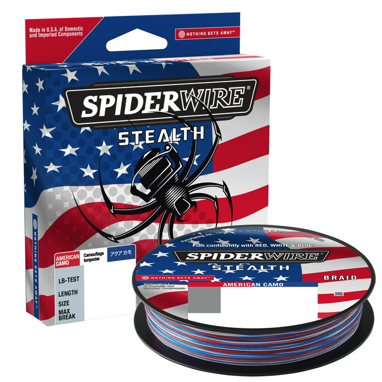 Spiderwire Stealth® American Camo Braided Superline Fishing Line 30lb |  13.6kg