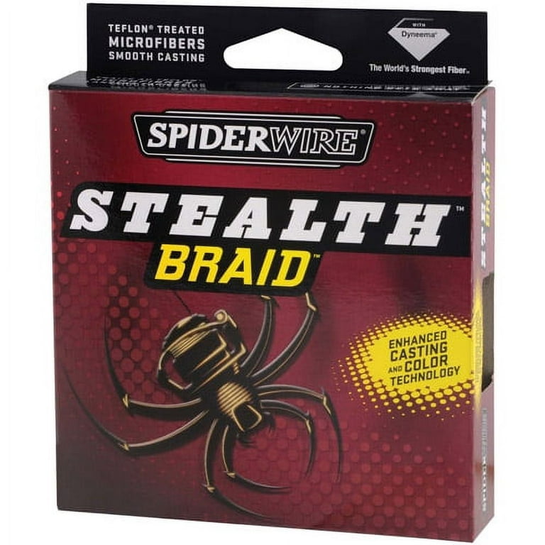 Spiderwire Stealth Braid Fishing Line (300 yds) - 20 lb Test - Hi-Vis Yellow  