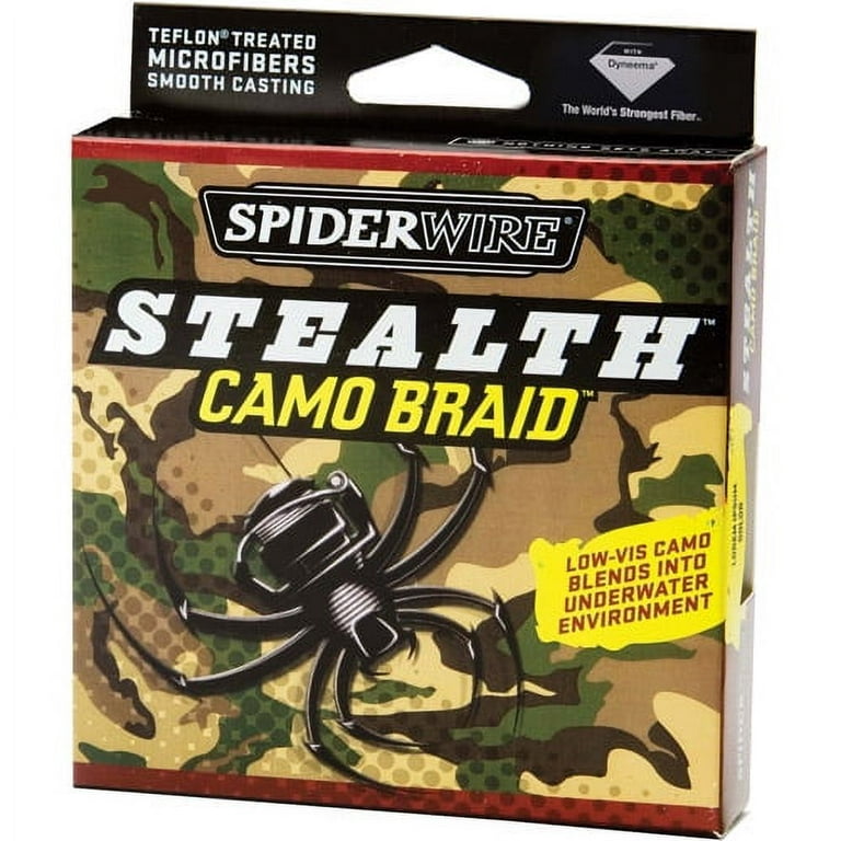 Spiderwire Stealth Camo Braid Fishing Line, 125 yd Filler Spool 