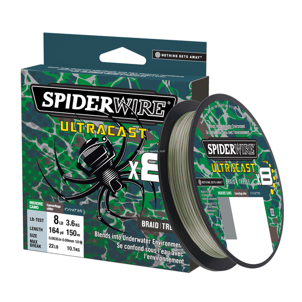 Spiderwire Ultracast Braid, Superline, 50lb, 2188yd, Inshore Camo -  Walmart.com