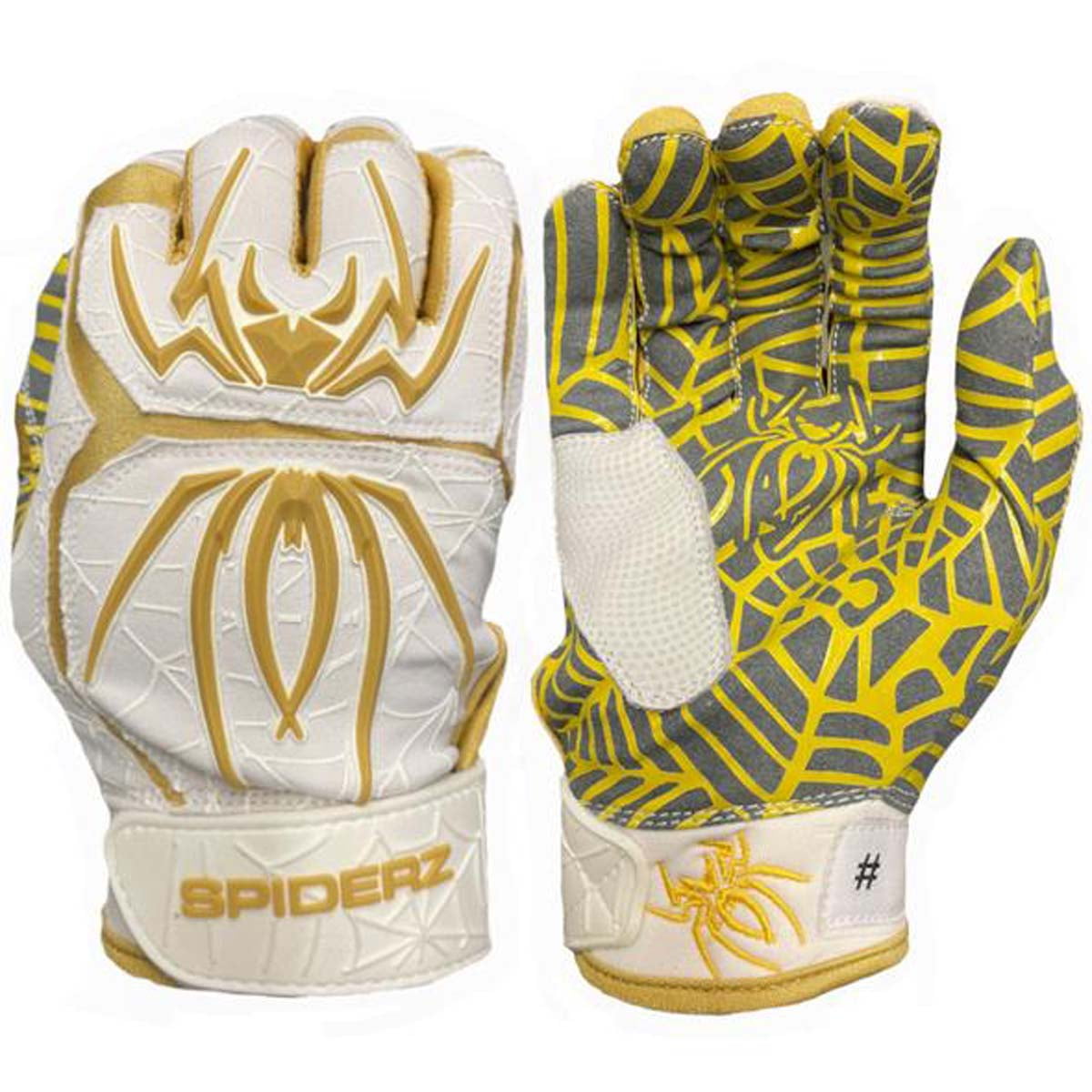 Spiderz 2022 Hybrid Series Men's Baseball Batting Gloves (Pair