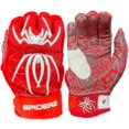 thumbnail image 1 of Spiderz 2022 Hybrid Series Men's Baseball Batting Gloves (Pair) Red | White 2XL, 1 of 1