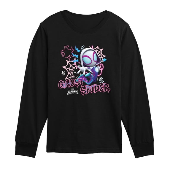 Spidey and His Amazing Friends - Ghost Spider Toddler Boys' Toddler Long Sleeve Graphic T-Shirt