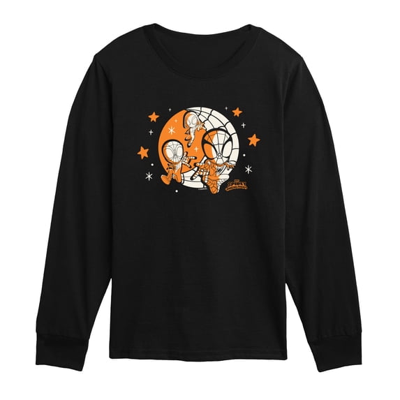Spidey And His Amazing Friends - Halloween Moon - Toddler Boys Long Sleeve Graphic T-Shirt