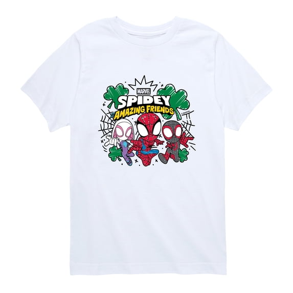 Spidey and His Amazing Friends - Sketchy St Paddys Toddler Boys' Toddler Short Sleeve Graphic T-Shirt