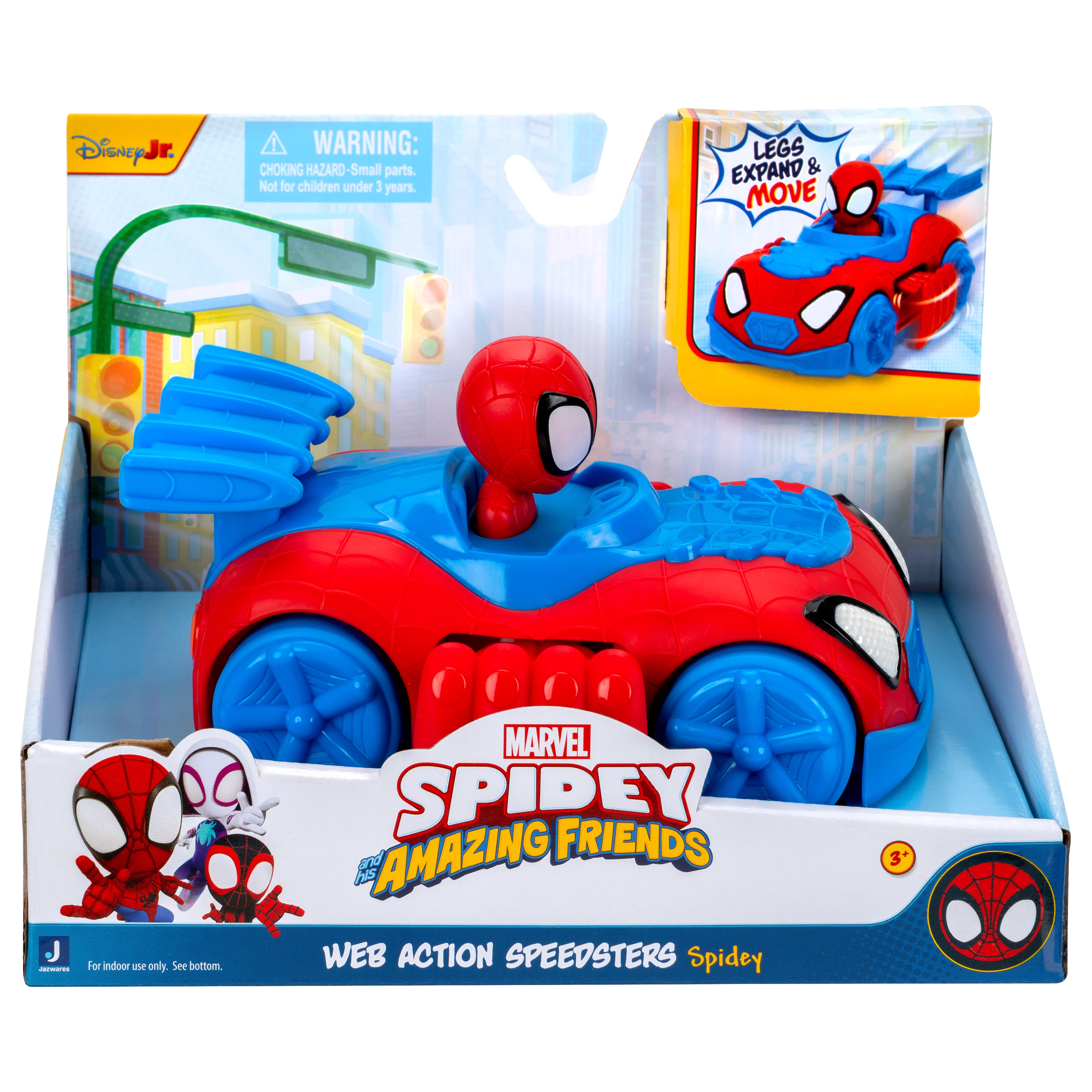 Spidey And His Amazing Friends Spidey Web Action Speedster Toddler Toy ...