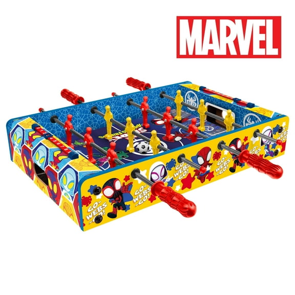 Marvel Spidey and His Amazing Friends Wooden Tabletop Foosball Game