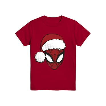 Spidey Clause, Boys Crew Neck Short Sleeve T-Shirt, Sizes 4-18