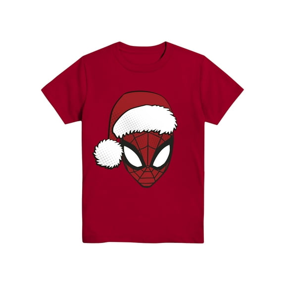 Spidey Clause, Boys Apparel Crew Neck Short Sleeve T-Shirt, Sizes 4-18