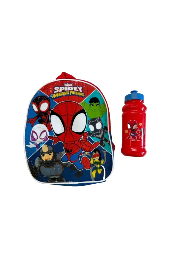 Spidey & Friends 10" MINI Backpack with Water Bottle