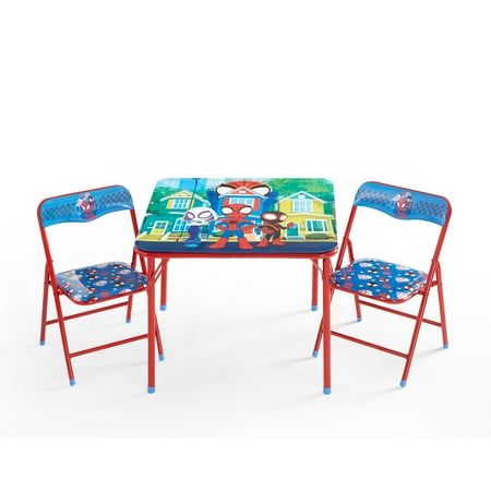 Spidey & Friends Kids 3-Piece Activity Table and Chair Set