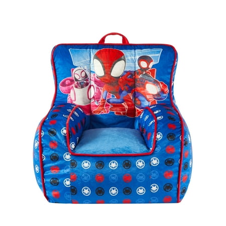 Spidey & Friends Square Beanbag Chair Blue, 18" inches Toddler