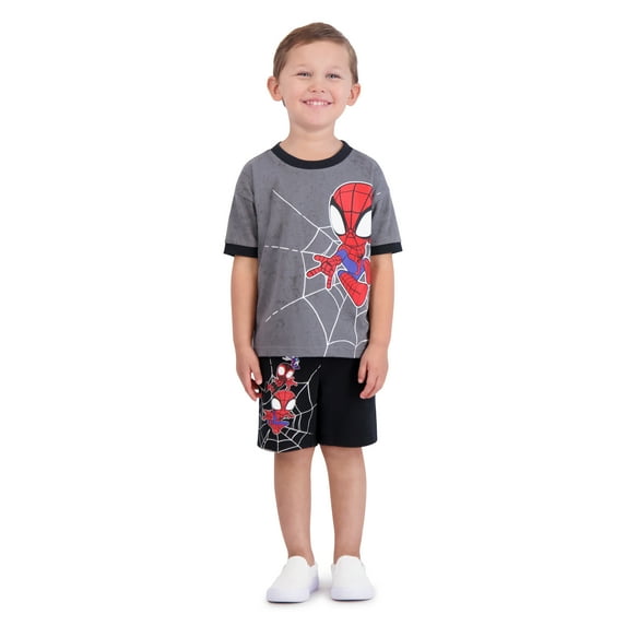 Spidey & Friends Toddler Boys Short Sleeve T-Shirt and Shorts Set, 2-Piece, Sizes 12M-5T