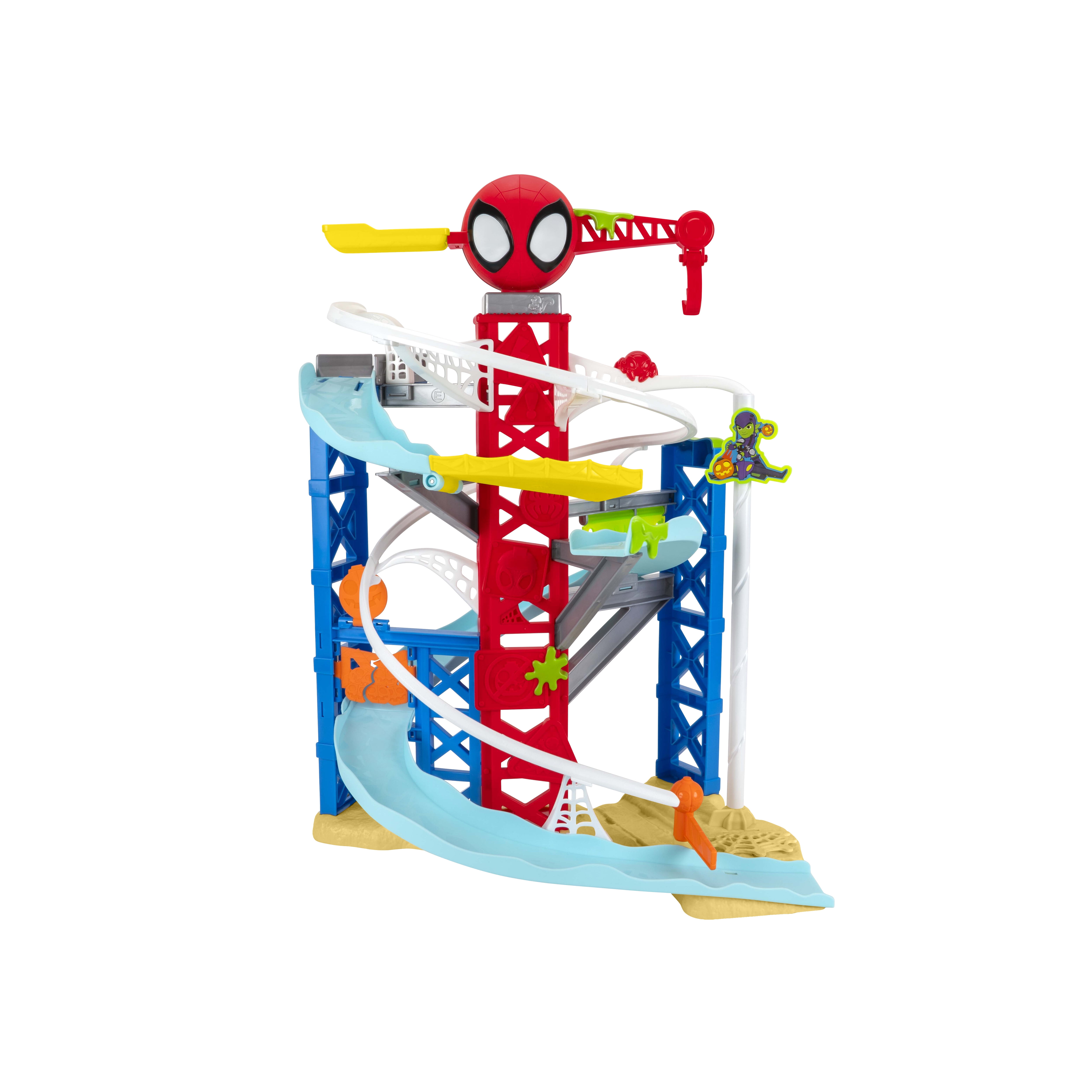 Spidey and His Amazing Friends Construction Zone Chaos Track Set Toddler Toy