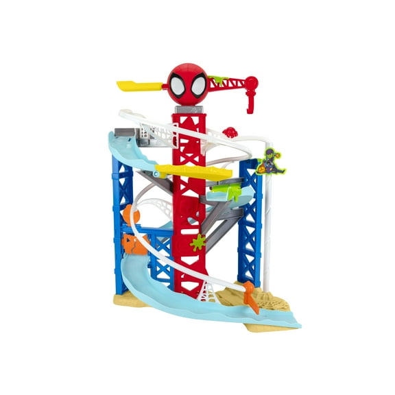 Spidey and His Amazing Friends Construction Zone Chaos Track Set Toddler Toy