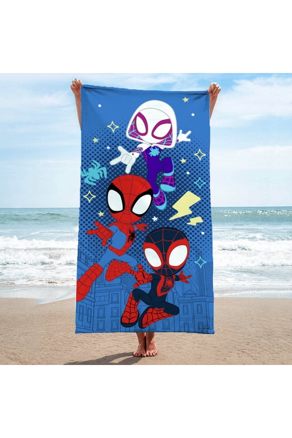 Spidey & His Amazing Friends Fun Time 100% Cotton Beach Towel, 28x58