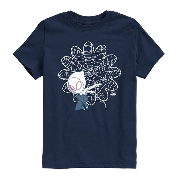 Spidey & His Amazing Friends - Ghost Spider Daisy Web - Youth Boys Short Sleeve Graphic T-Shirt