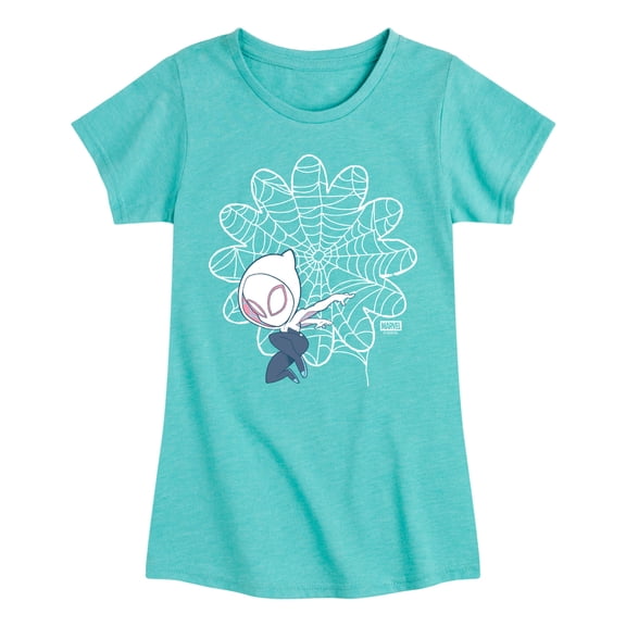 Spidey & His Amazing Friends - Ghost Spider Daisy Web - Youth Girls Fitted Short Sleeve T-Shirt