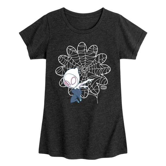 Spidey & His Amazing Friends - Ghost Spider Daisy Web - Youth Girls Fitted Short Sleeve T-Shirt