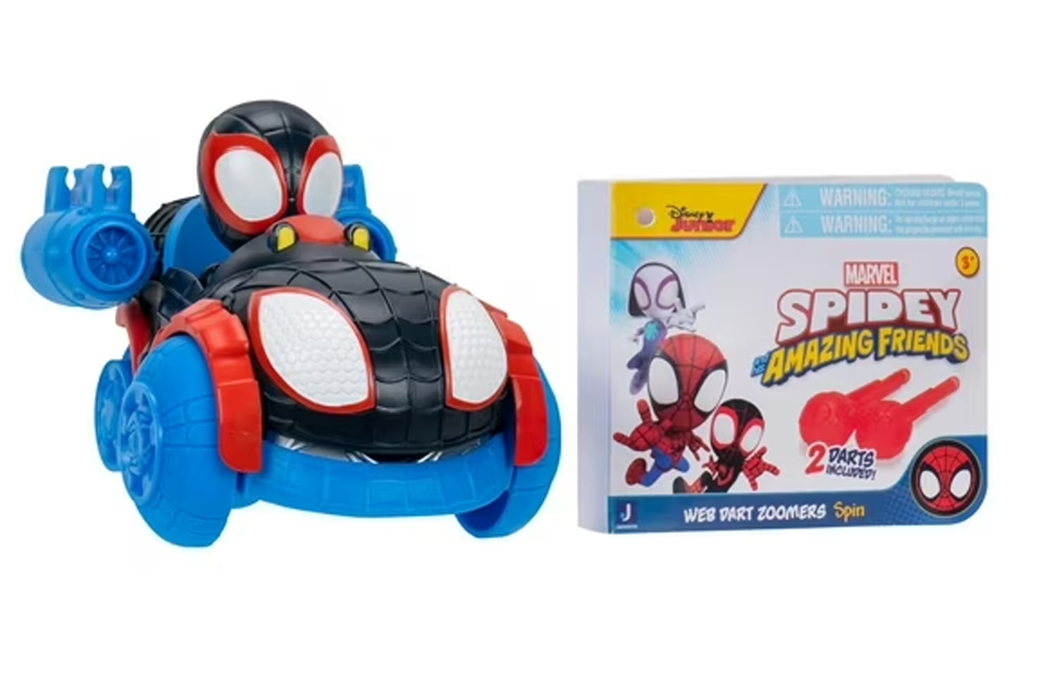 Spidey & His Amazing Friends - Miles Morales Spin Web Dart Zoomers