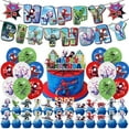 thumbnail image 1 of Spidey Party Decorations, Birthday Supplies including Banners, Balloons, Cake Toppers for Cartoon Birthday Party Decorations, 1 of 4