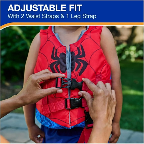 Spidey Swim Trainer Life Jacket for Kids 33-55 lbs, US Coast Guard Approved Safety Vest