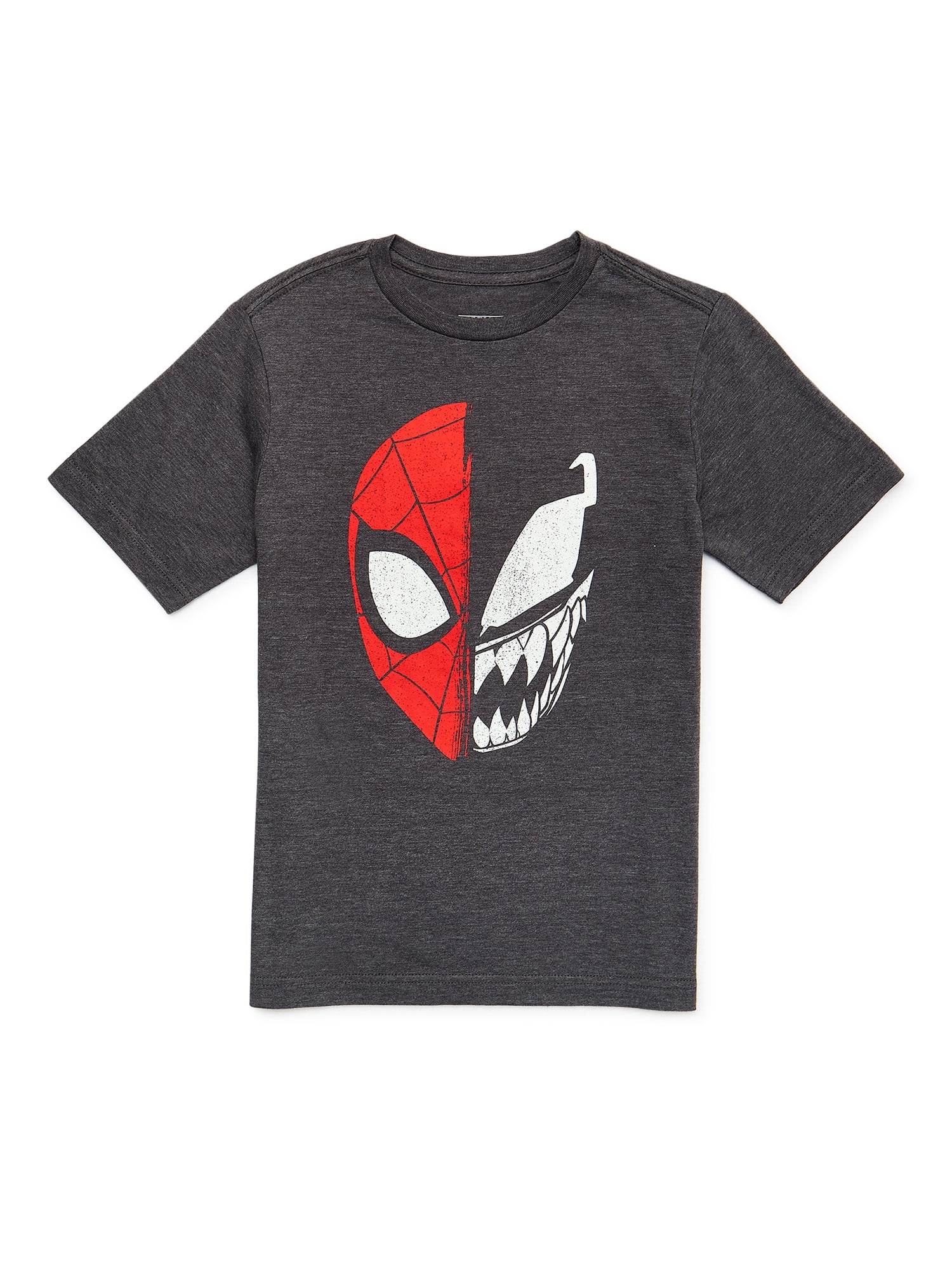 Spidey Venom Boys T-Shirt with Short Sleeves, Sizes 4-18 (Boys)