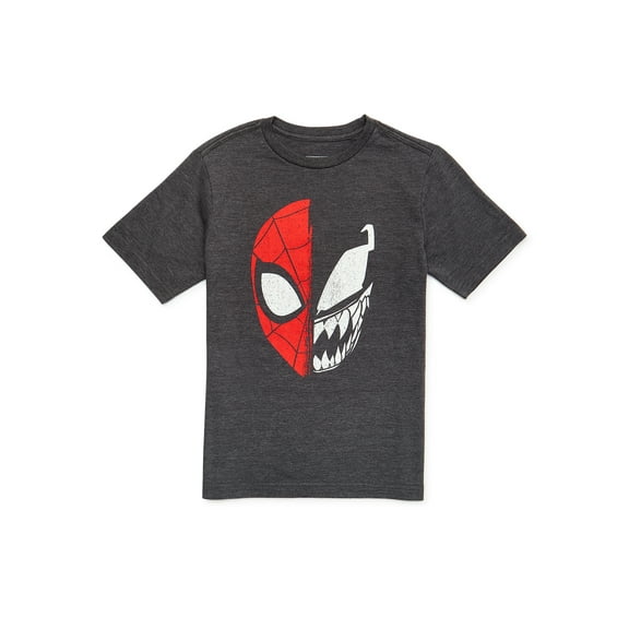 Spidey Venom Boys T-Shirt with Short Sleeves, Sizes 4-18 (Boys)