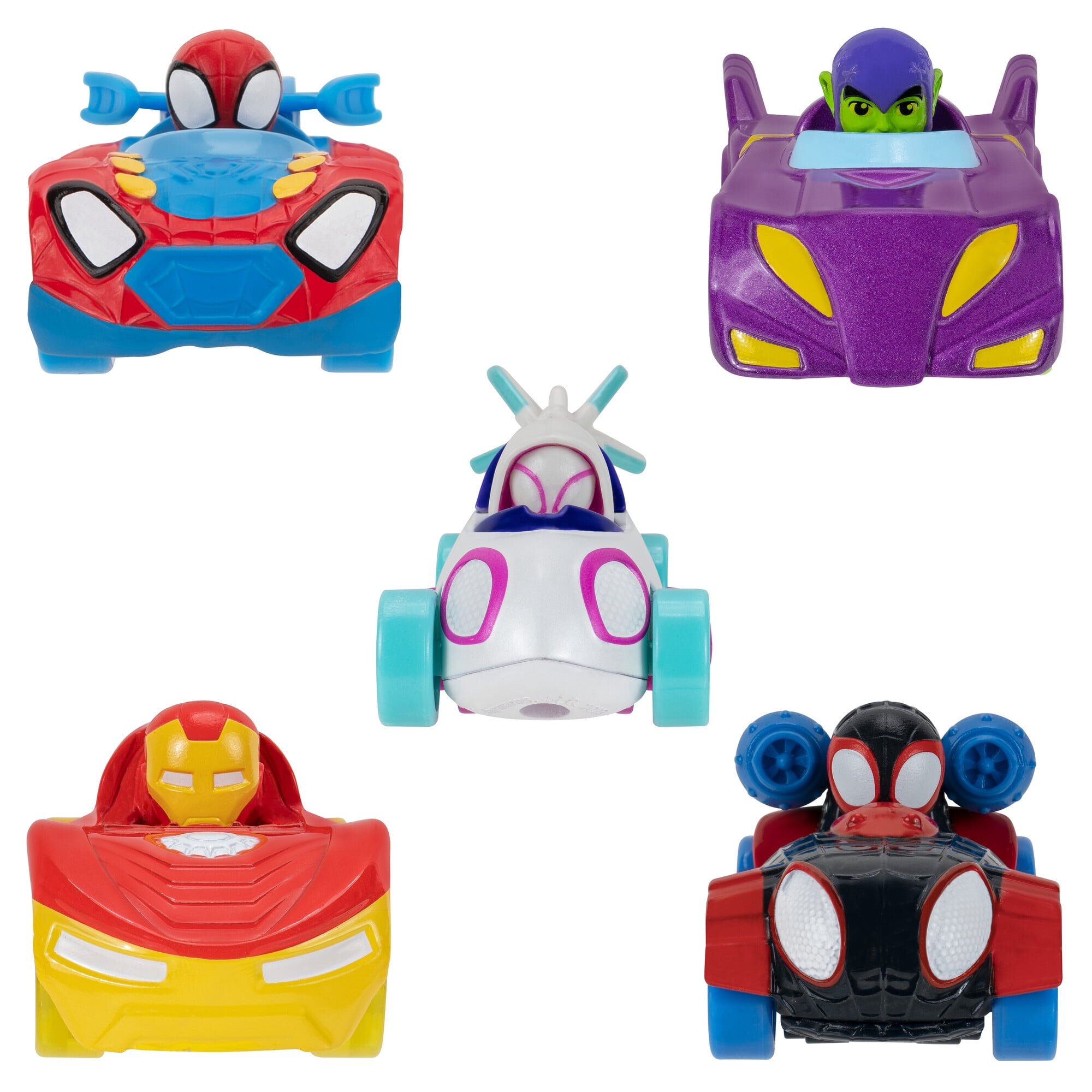 Spidey and His Amazing Friends Diecast Metal Play Vehicles – Toddler Toy, Styles May Vary
