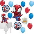 thumbnail image 1 of Spidey and His Amazing Friends Birthday Balloon Bouquet Decorations, 1 of 6