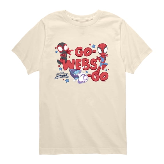 Spidey and His Amazing Friends - Go Webs Go Toddler Short Sleeve Graphic T-Shirt