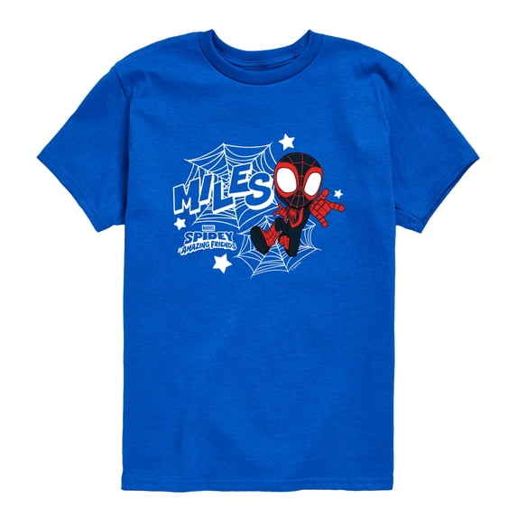 Spidey and His Amazing Friends - Miles Web Toddler Short Sleeve Graphic T-Shirt