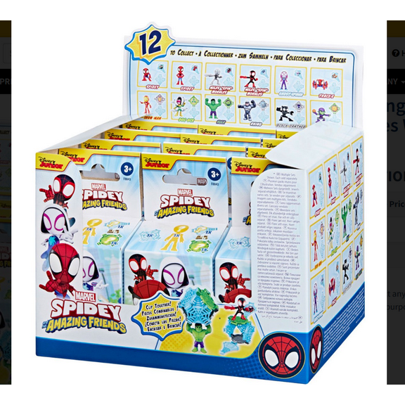 Spidey and His Amazing Friends Mini 2 1/2-Inch Action Figures Wave 1 Case of 12