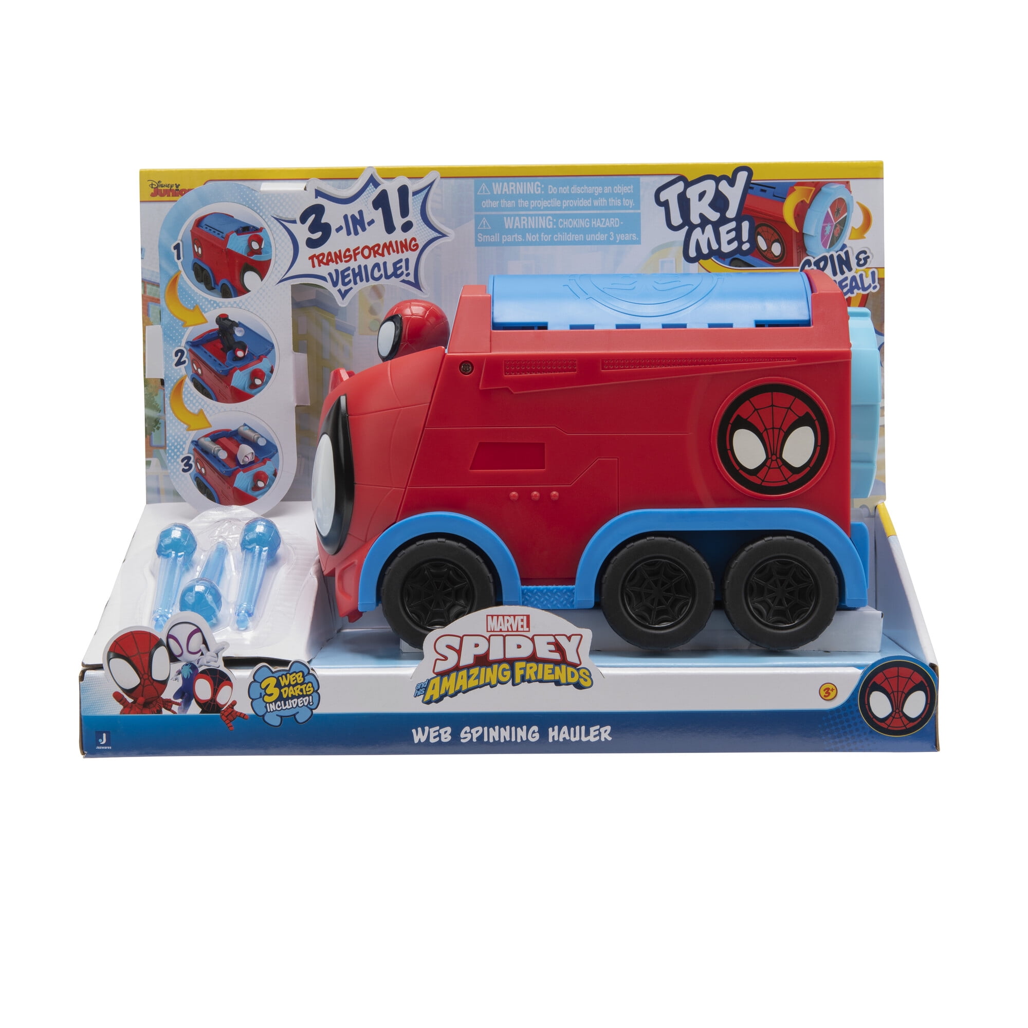 その他 Spidey Marvel's Spidey & Friends Web Spinning Hauler Vehicle with
