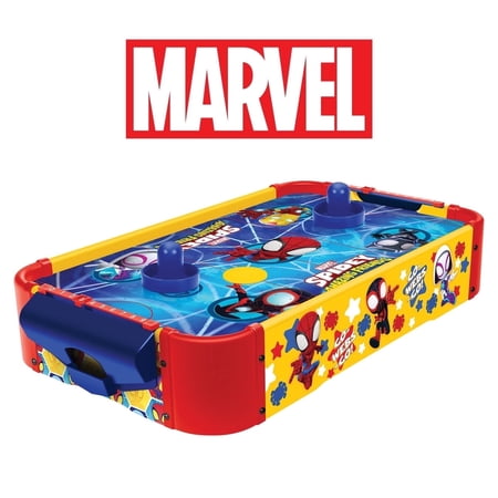 Spidey and His Amazing Friends Wooden Electronic Air Hockey Table for Kids