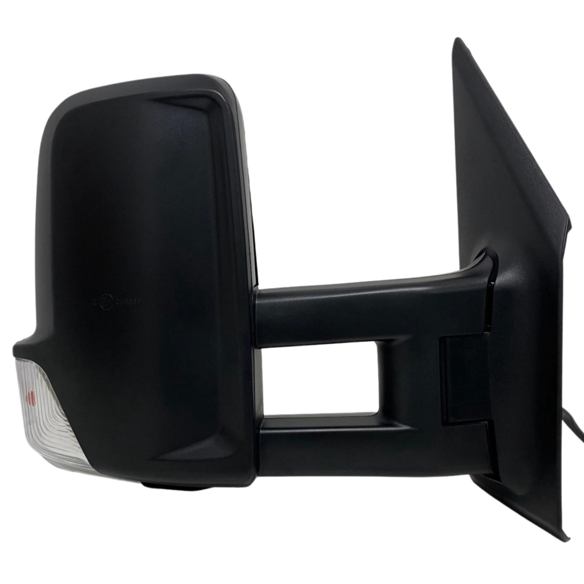 Spieg ‎CH1321380 Long Arm Passenger Side Mirror for 2007-2018 Dodge Mercedes Freightliner Sprinter | Right Side View Mirror Assembly Power Adj Heated Manual Folding Turn Signal | Textured 6Pins