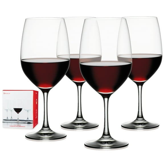 Spiegelau Vino Grande Bordeaux Wine Glasses, Home Bar Gifts 21.9oz Set of 4