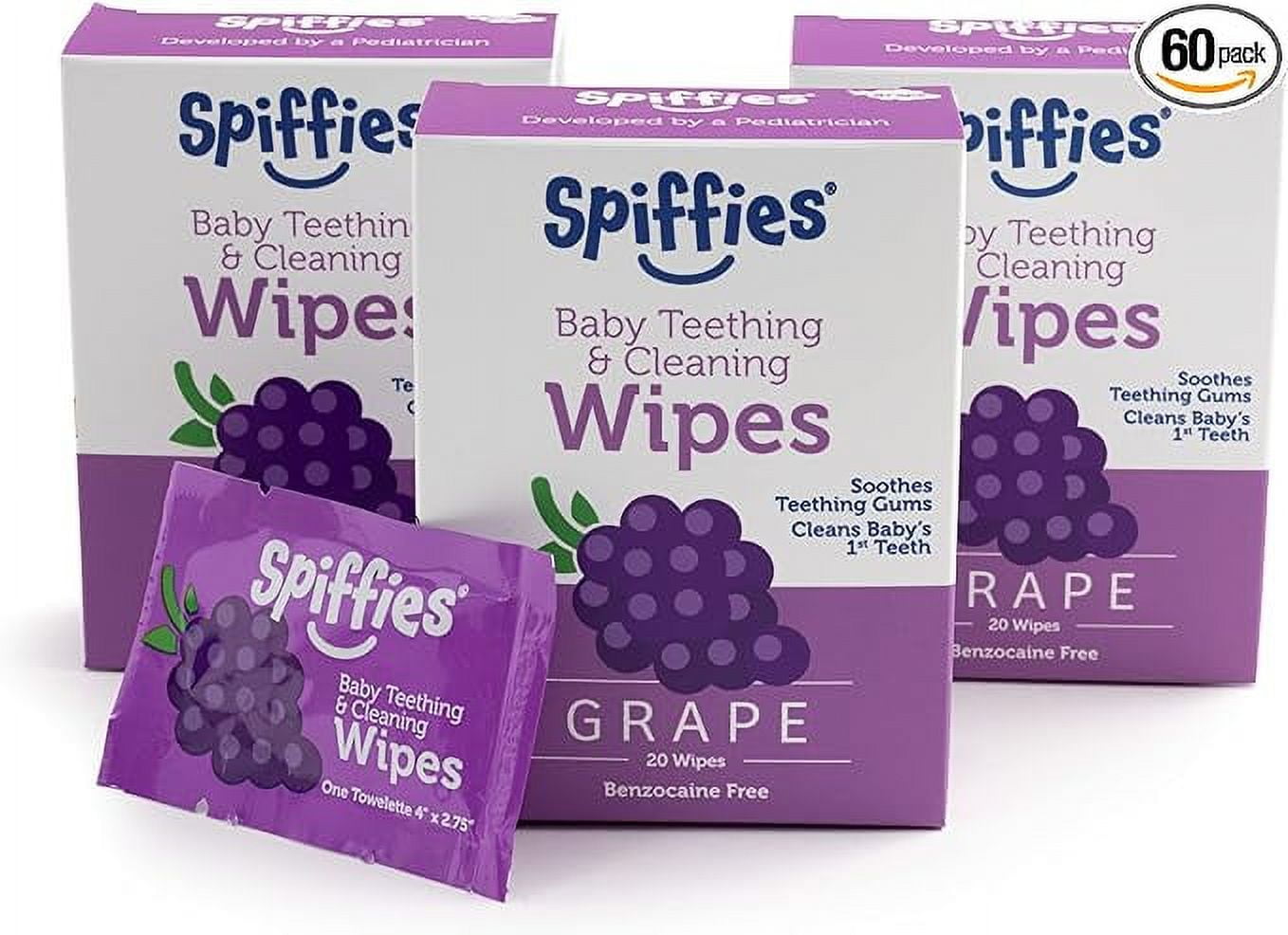 Spiffies Baby Oral Care Tooth Wipes Gum & Teeth Wipe Tissues for