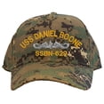 thumbnail image 1 of Spiffy Custom Gifts USS Daniel Boone SSBN-629 Embroidered Baseball Cap Camo Adjustable Back Strap, 1 of 1