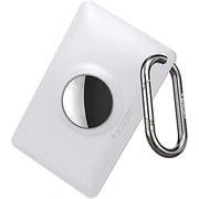 Spigen Air Fit Designed for Apple AirTag Wallet Card Case Cover AirTag Holder for AirTag Keychain Ring 2021 - White